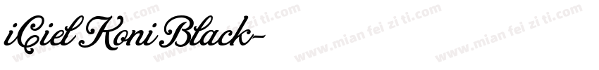 iCielKoni Black字体转换